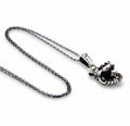 3D Lion Chain Necklace in Sterling Silver