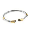 Auger Stl Cuff Black Diamond in 14K Gold