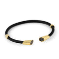 Auger Stl Cuff Black Diamond in 14K Gold