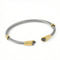 Auger Stl Cuff Skull in 14K Gold