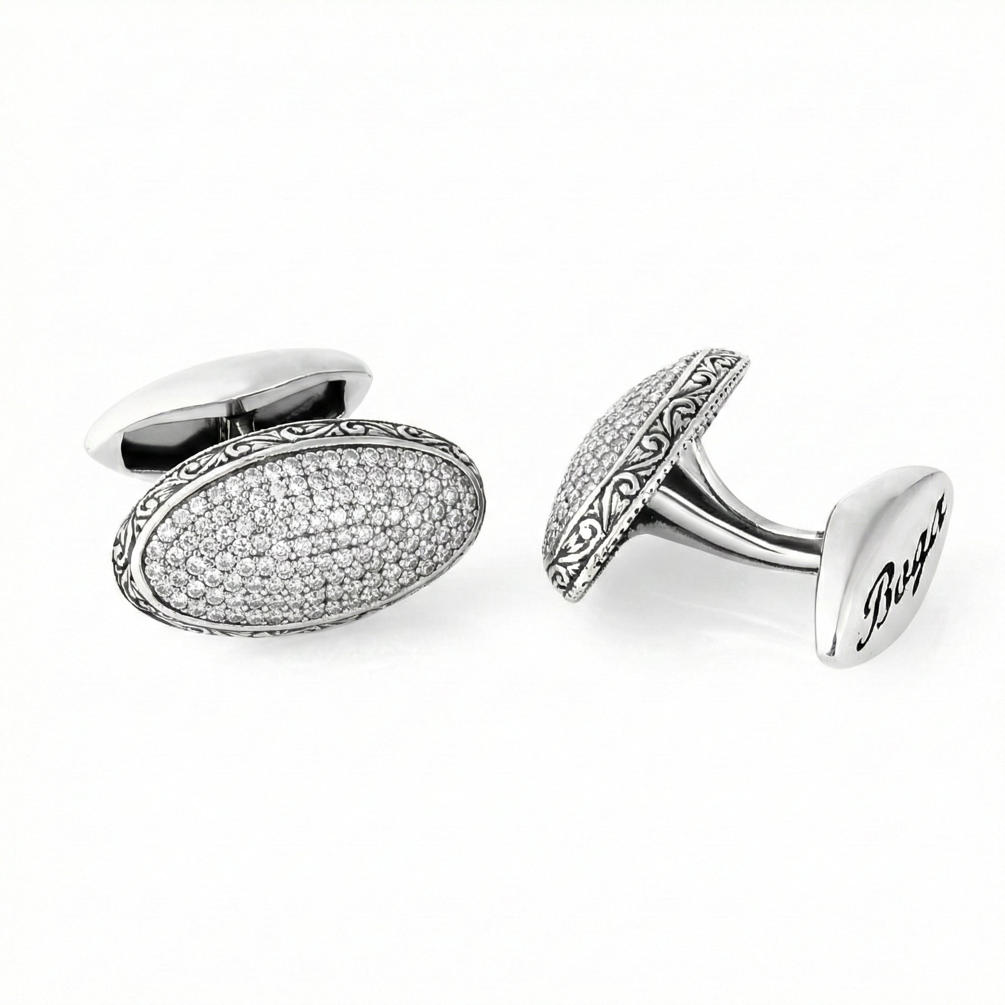 Achantus Cufflinks in Sterling Silver