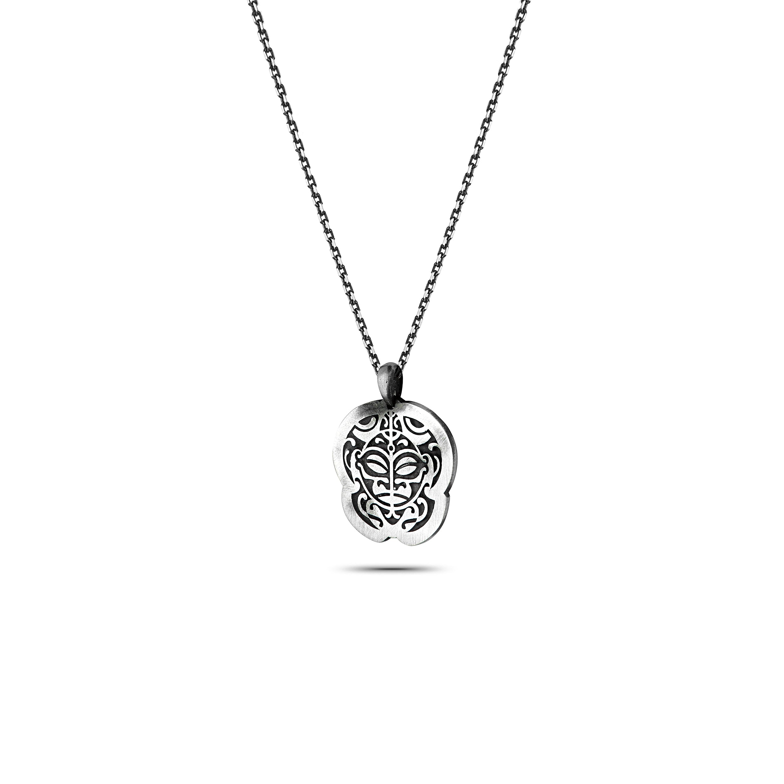 African Warrior Musk Necklace in Sterling Silver
