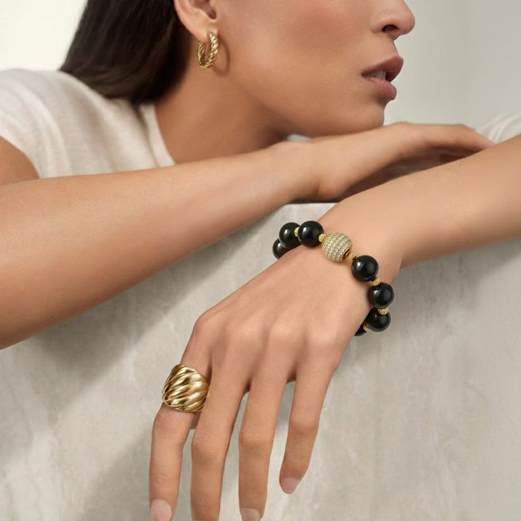 Aisha Gemstone Zircon Bracelet in Sterling Silver