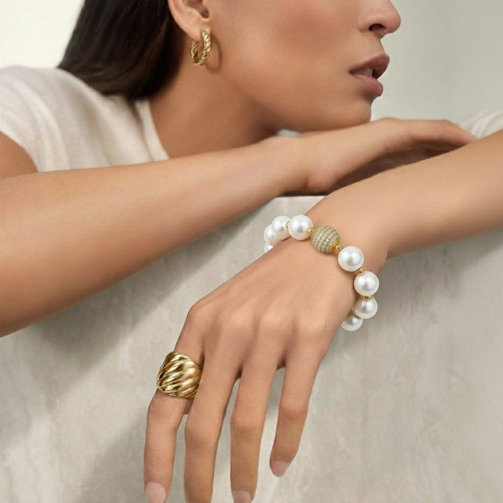 Aisha Gemstone Zircon Bracelet in Sterling Silver