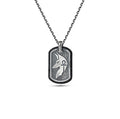 Anubis Zircon Necklace in Sterling Silver