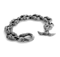 Arch&shield Fleur de Lis Chain Bracelet in Sterling Silver