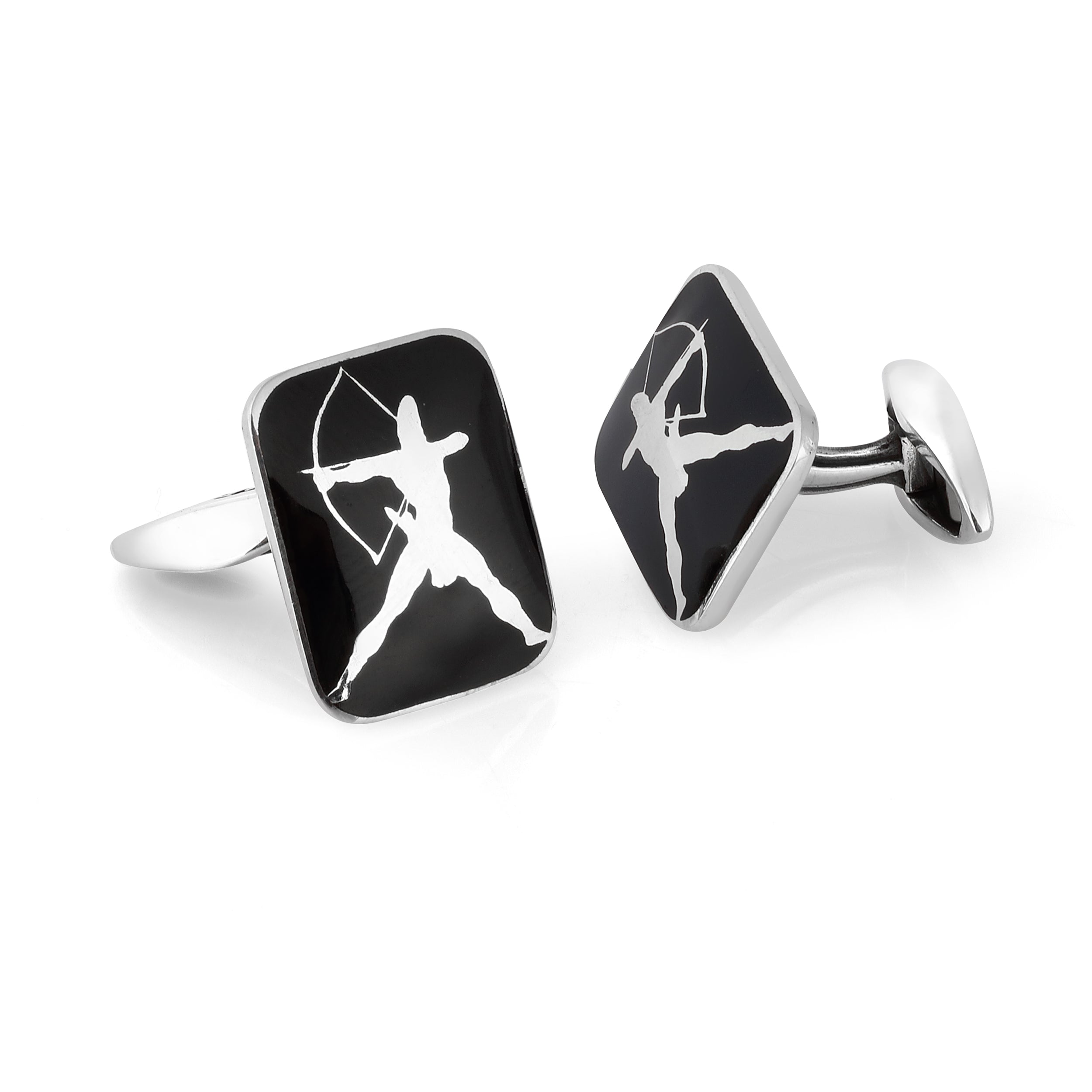 Archer Cufflinks in Sterling Silver