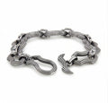 Arch&shield Grooved Chain Bracelet in Sterling Silver