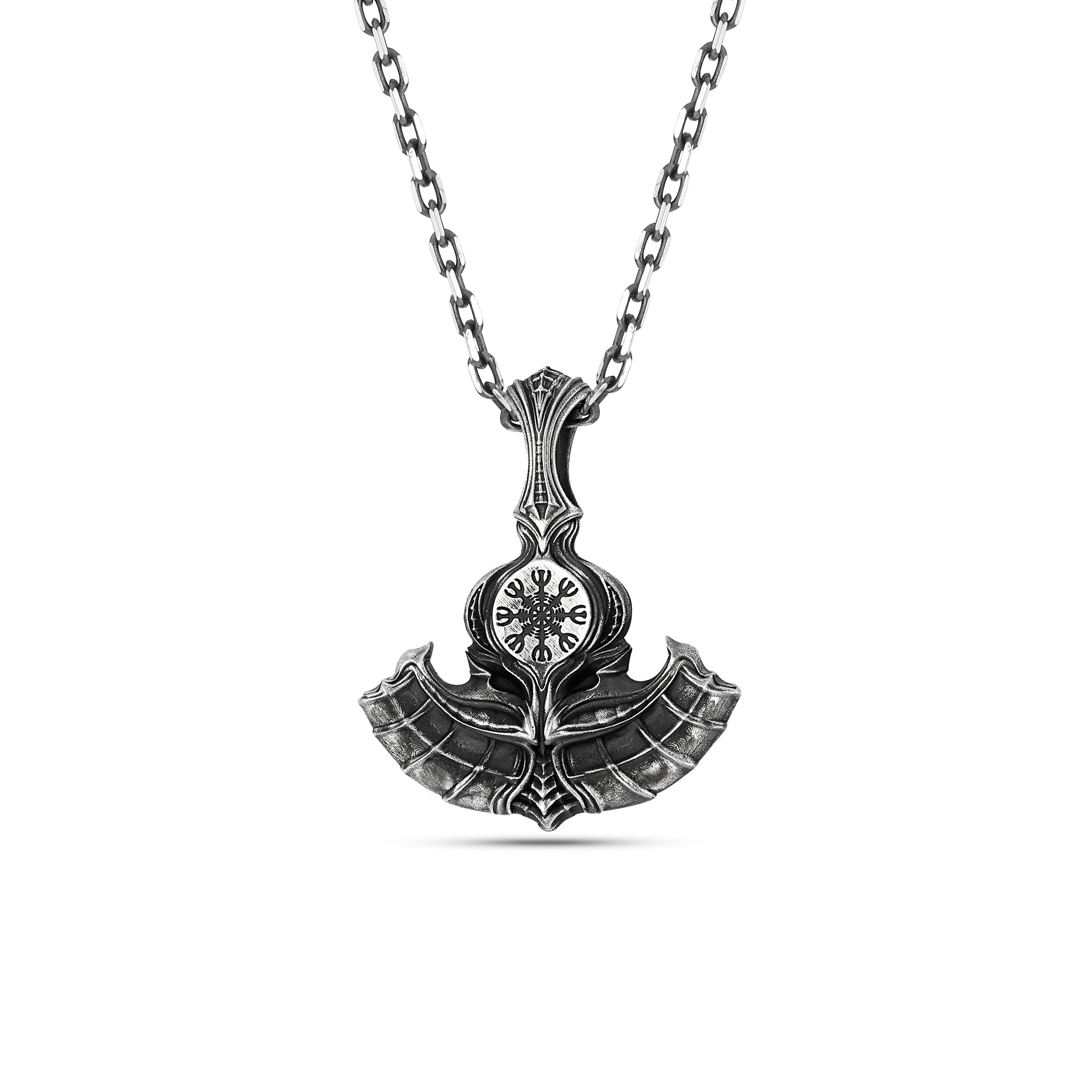 Axe of Perun Necklace in Sterling Silver