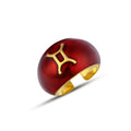 Pisces-balik Rng Ring in Sterling Silver