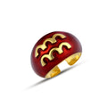 Aquarius-kova Rng Ring in Sterling Silver