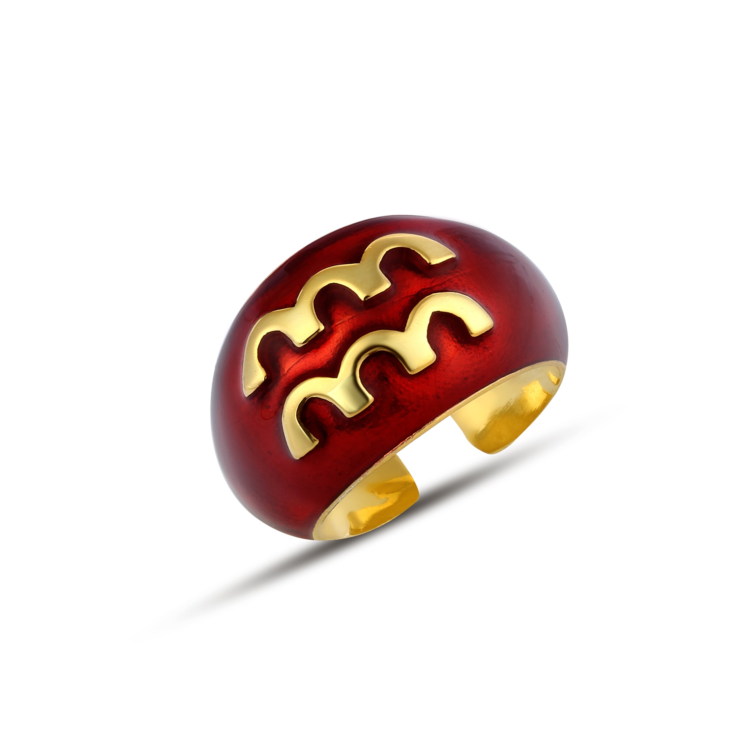 Aquarius-kova Rng Ring in Sterling Silver
