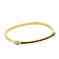 Bangle Skull Black Diamond in 14K Gold