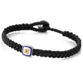 Evil Eye Square Bracelet in Sterling Silver