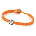 Evil Eye Square Bracelet in Sterling Silver