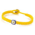 Evil Eye Square Bracelet in Sterling Silver