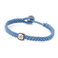 Evil Eye Square Bracelet in Sterling Silver