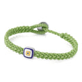 Evil Eye Square Bracelet in Sterling Silver