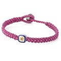 Evil Eye Square Bracelet in Sterling Silver