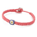 Evil Eye Square Bracelet in Sterling Silver