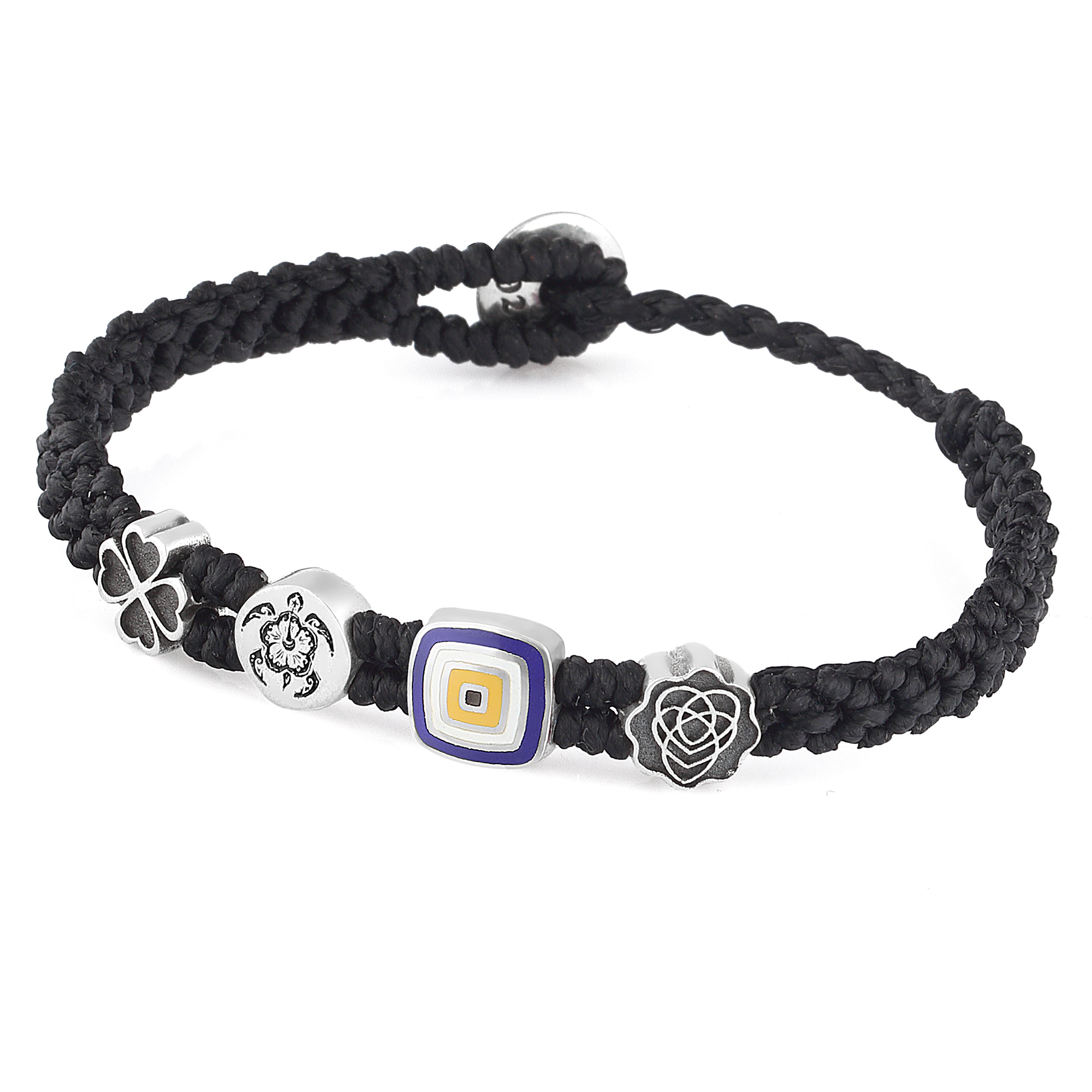 Evil Eye Symbols Bracelet in Sterling Silver