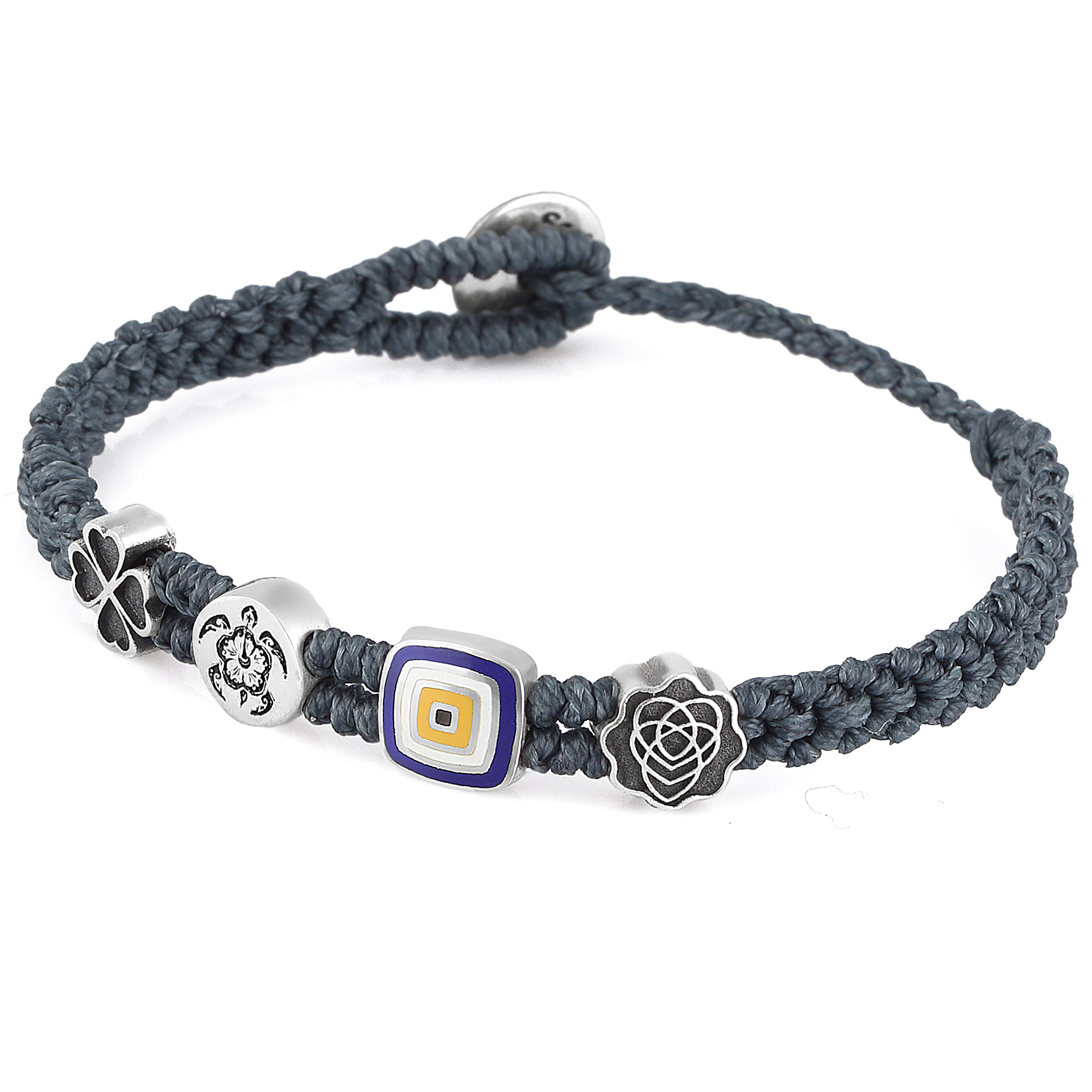 Evil Eye Symbols Bracelet in Sterling Silver