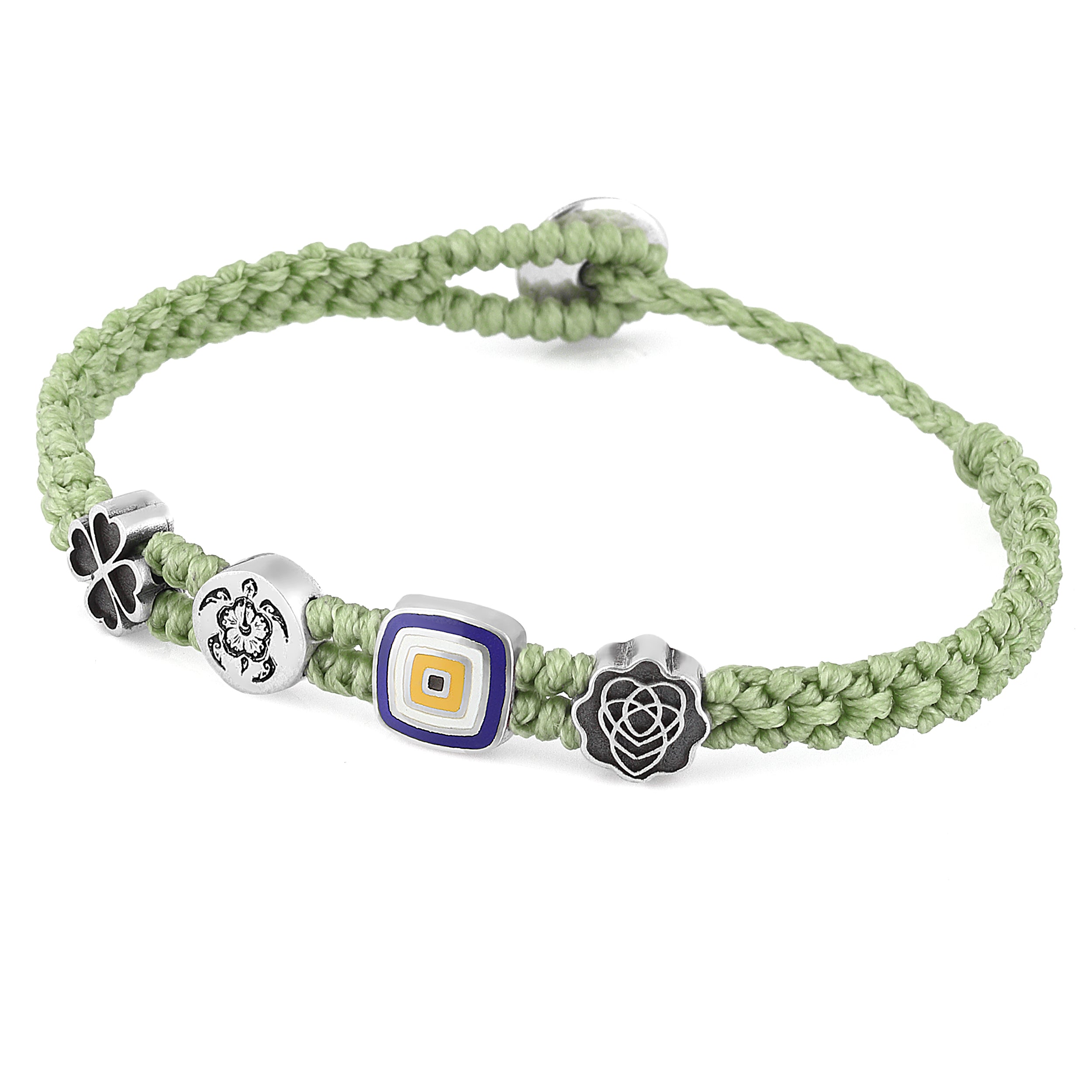 Evil Eye Symbols Bracelet in Sterling Silver