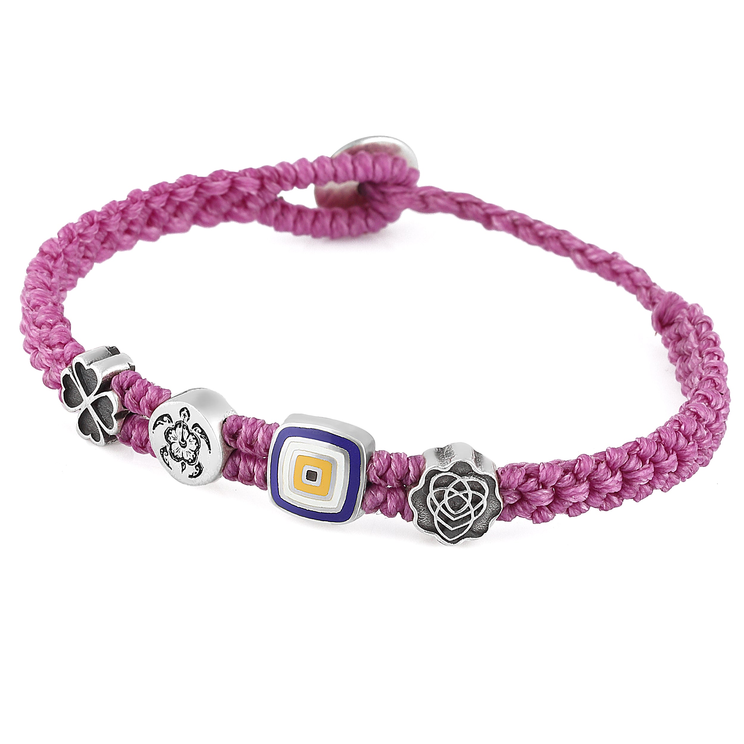 Evil Eye Symbols Bracelet in Sterling Silver