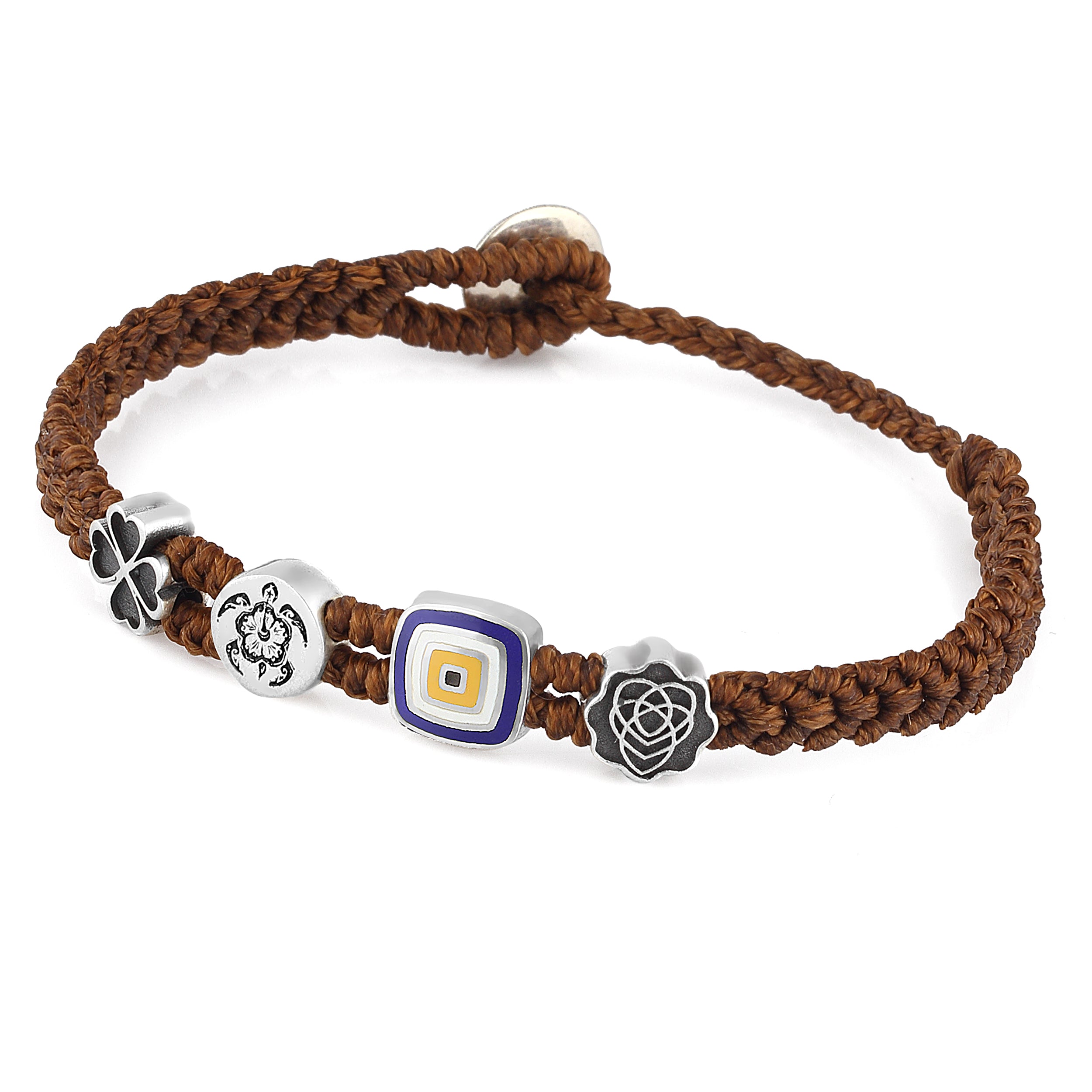 Evil Eye Symbols Bracelet in Sterling Silver