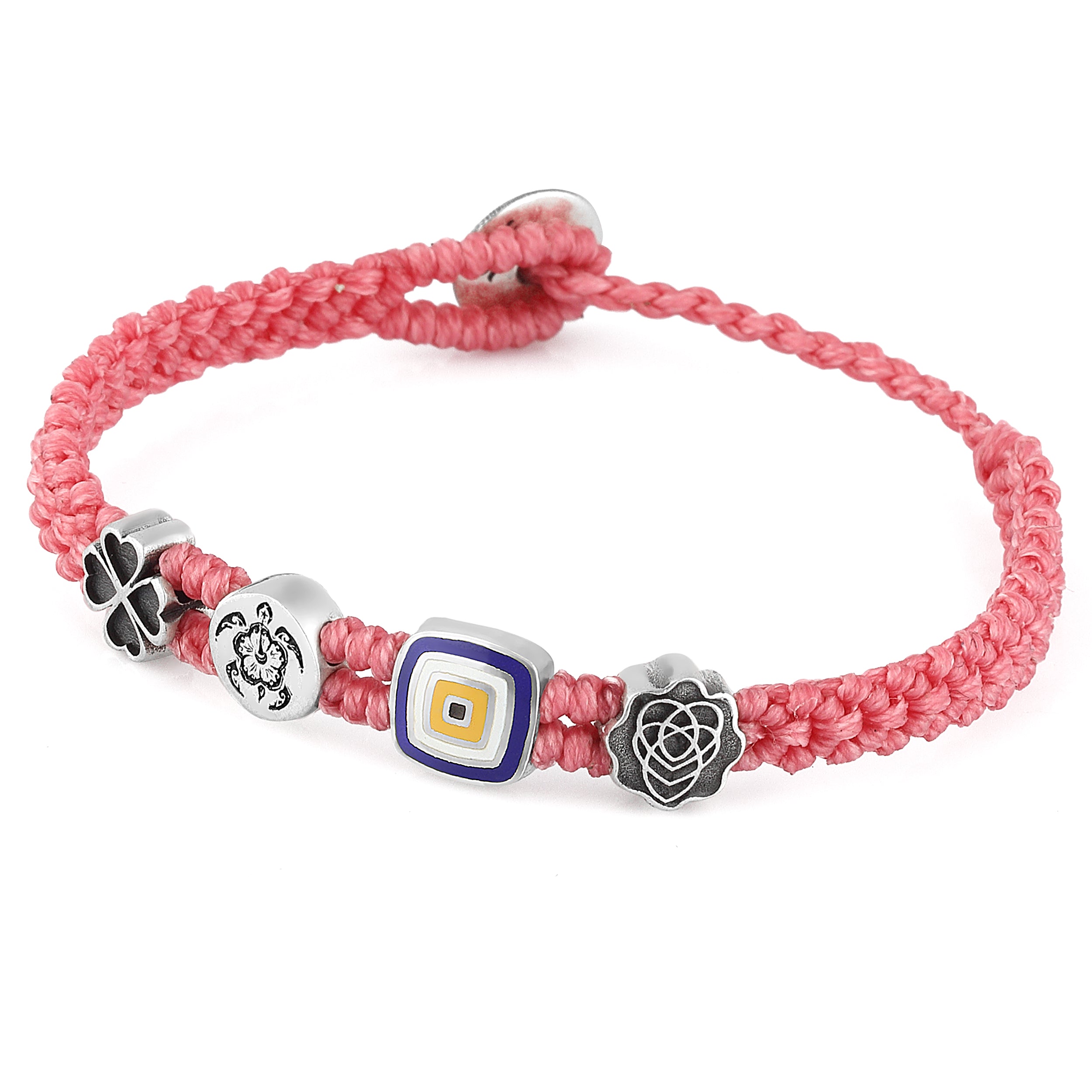 Evil Eye Symbols Bracelet in Sterling Silver