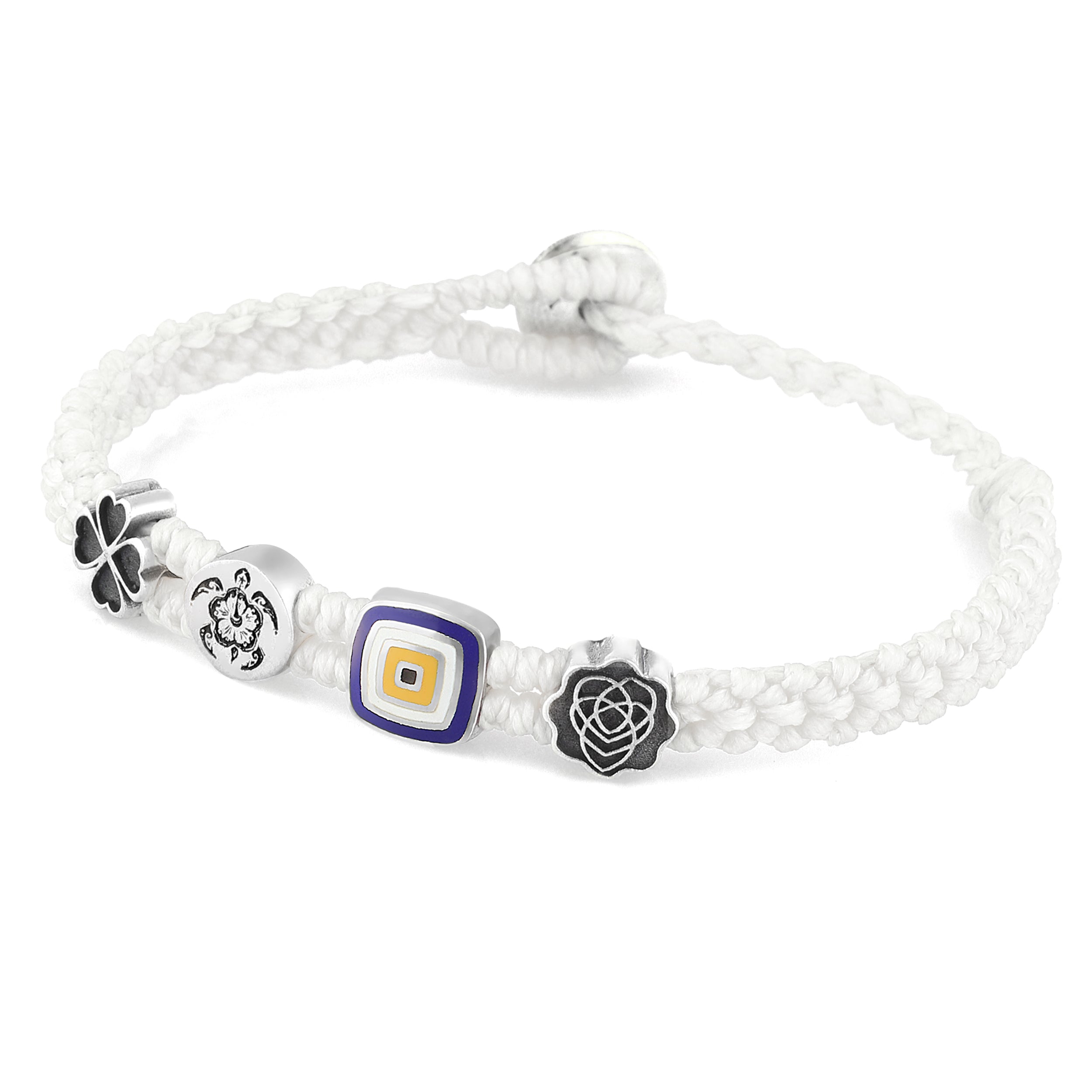 Evil Eye Symbols Bracelet in Sterling Silver