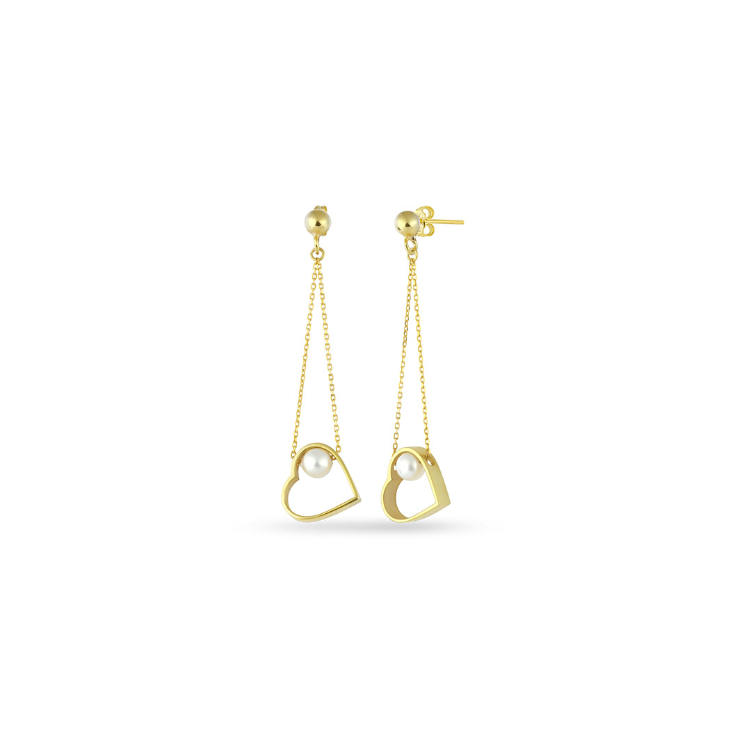 Heart Mp Earring in Sterling Silver