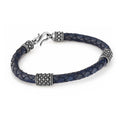 Bjorn 2pcs Leather Bracelet in Sterling Silver