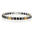 Lion Fleur de Lis Tennis 14K Sterling Silver in Sterling Silver & 14K Gold
