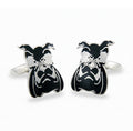 Bulldog Cufflinks in Sterling Silver
