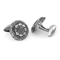 Camelia Cufflinks in Sterling Silver