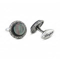 Camelia Cufflinks in Sterling Silver