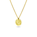 Celtic Sea Horse Gold-Plated Necklace in Sterling Silver