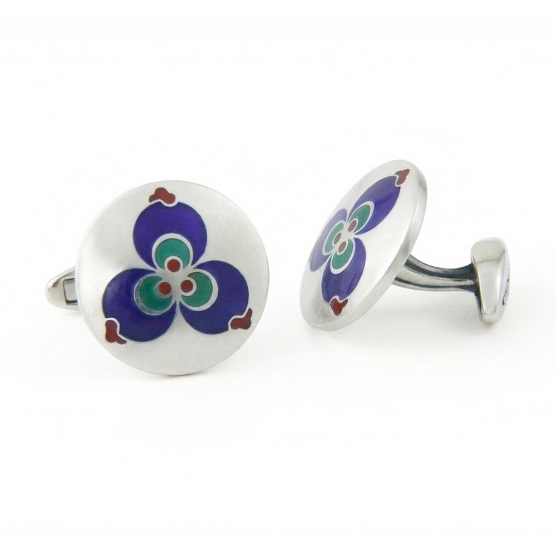Çintimani Single Cufflinks in Sterling Silver
