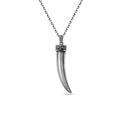 Claw Fleur de Lis Necklace in Sterling Silver