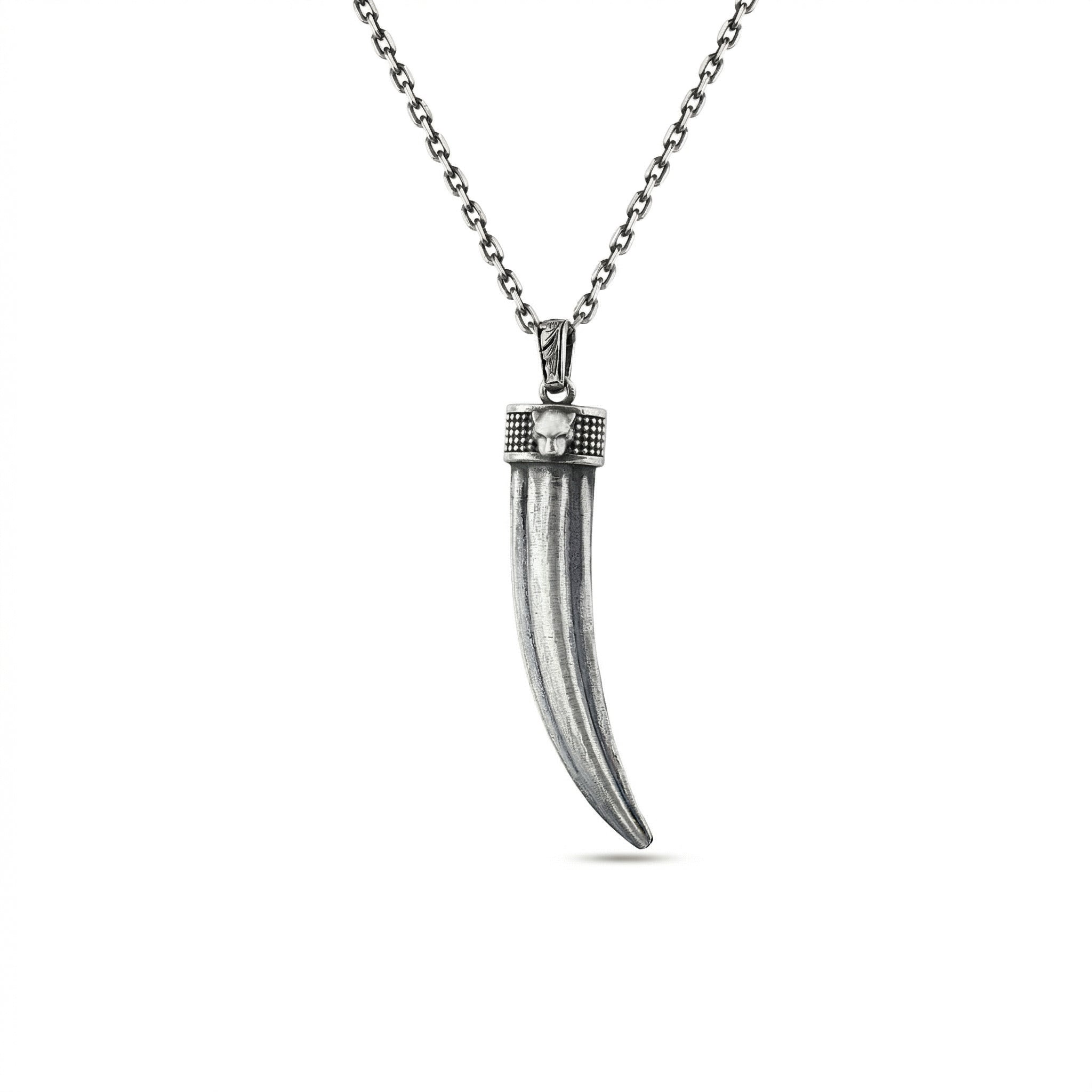 Claw Panther Necklace in Sterling Silver