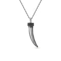 Claw Zircon Top Necklace in Sterling Silver