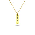 Cool Zircon Gold-Plated Necklace in Sterling Silver