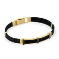 Pendant-4 T.lock Black Diamond 1. Rubber in 14K Gold