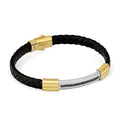 Pendant Side Lock Bridge Black Dia in 14K Gold