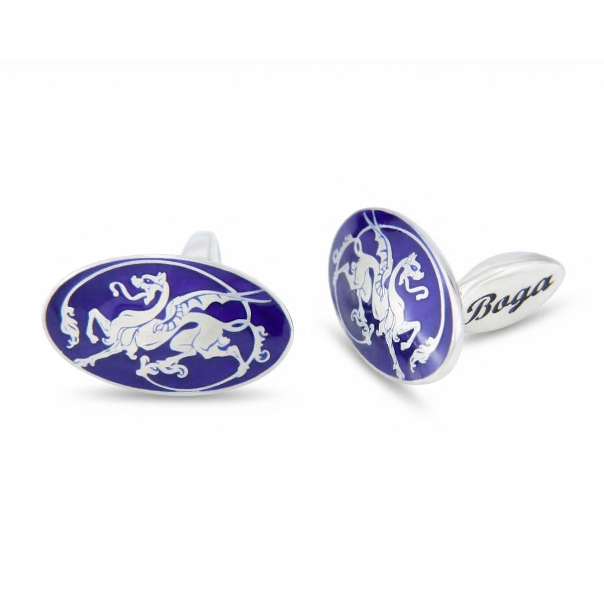 Dragonas Cufflinks in Sterling Silver