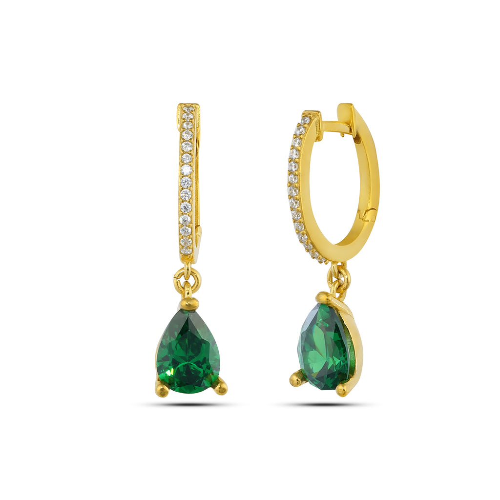 Drop Zircon Earring in Sterling Silver