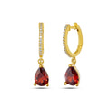 Drop Zircon Earring in Sterling Silver