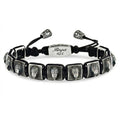 Eagle Macrame Bracelet in Sterling Silver