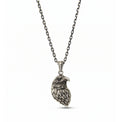 Eagle Head Necklace in Sterling Silver